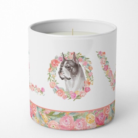 Carolines Treasures 3.75 x 3.25 in. Unisex Boxer No.4 Love 10 oz Decorative Soy Candle WDK4342CDL